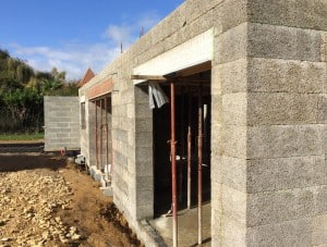 Construction d'une maison en bloc Thermibloc à Amfreville